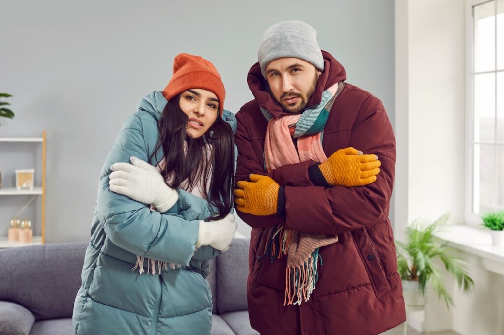 heater blowing cold air